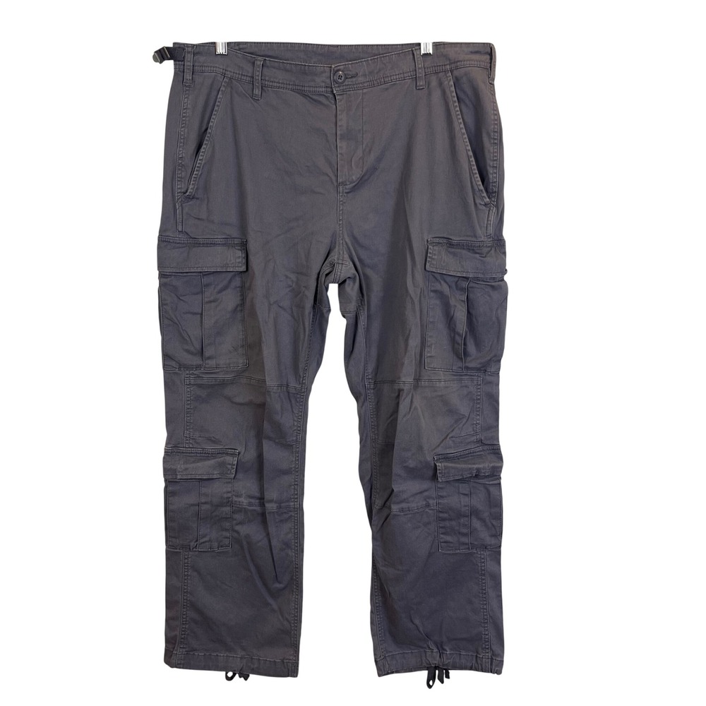 No Boundaries Mens Grey Multi-Pocket Tactical Cargo Pants 36x30 (k528)